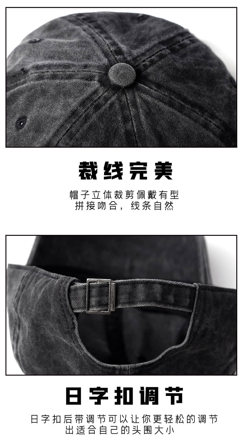 6-Panel Washed Baseball Cap