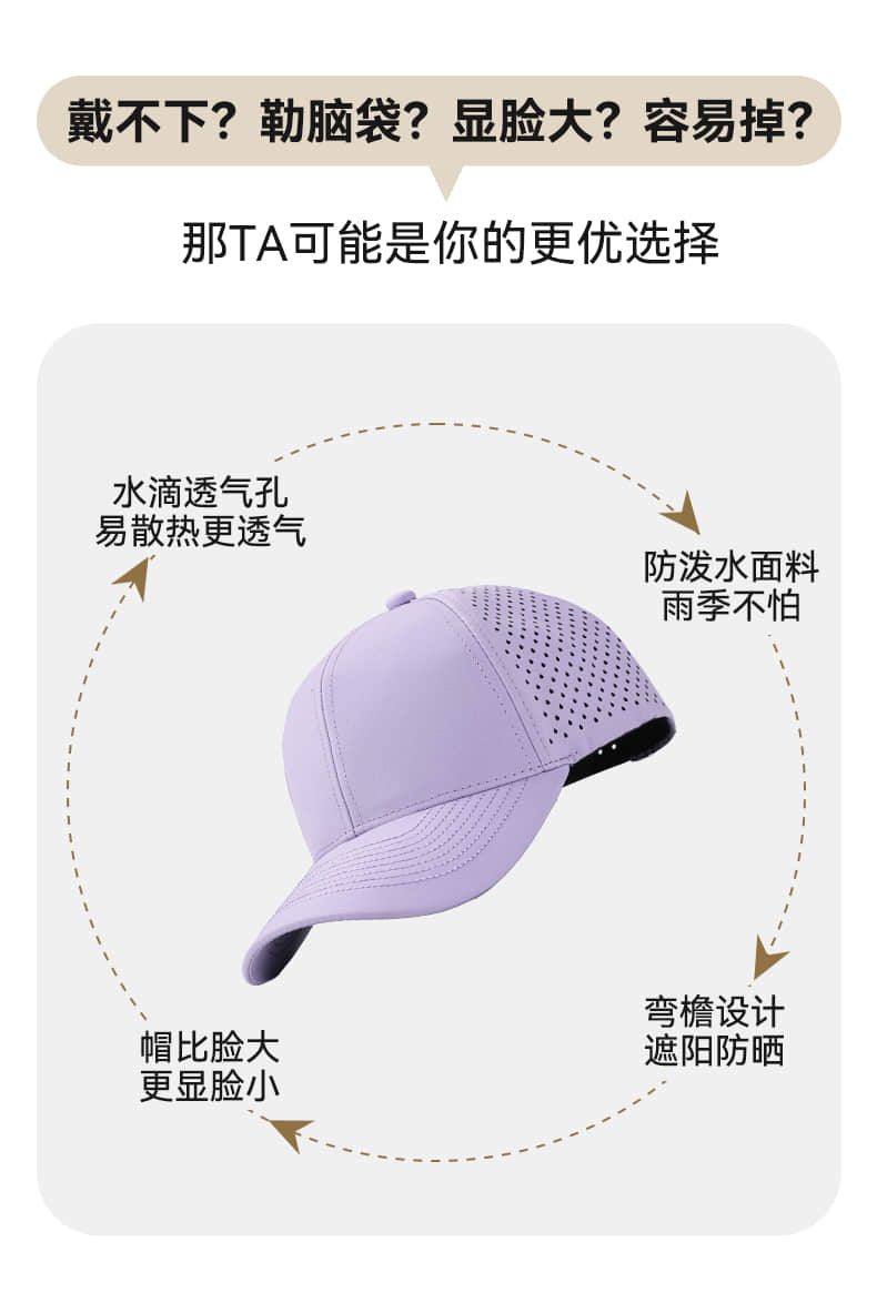 Quick-Drying Lightweight Water-Resistant Baseball Cap