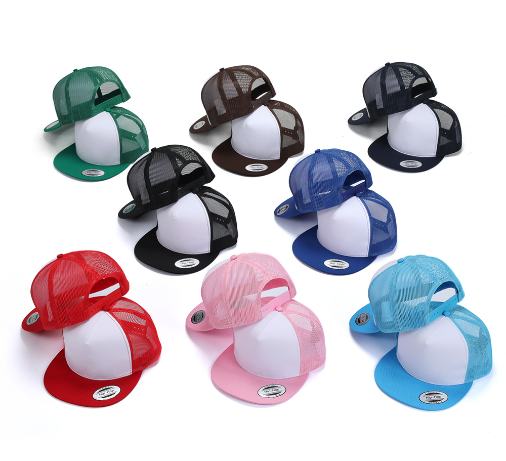 5 Panel  Flat Brim Baseball Cap