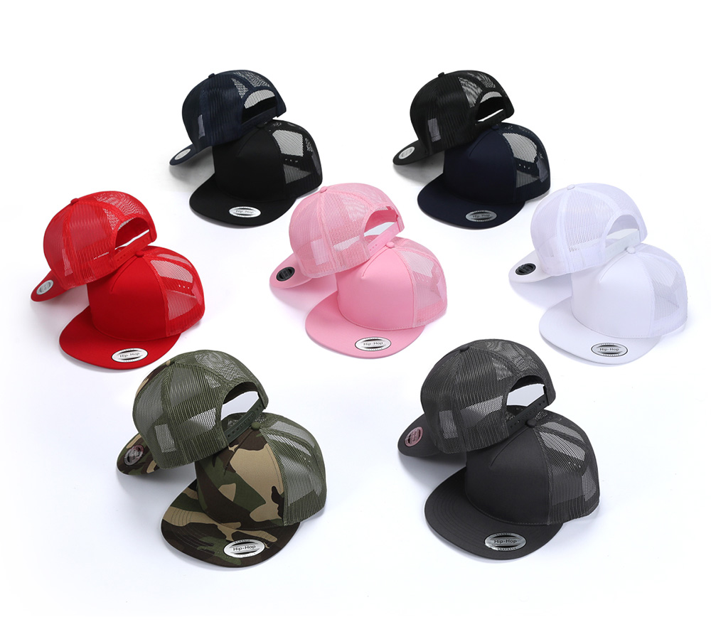 5 Panel  Flat Brim Baseball Cap