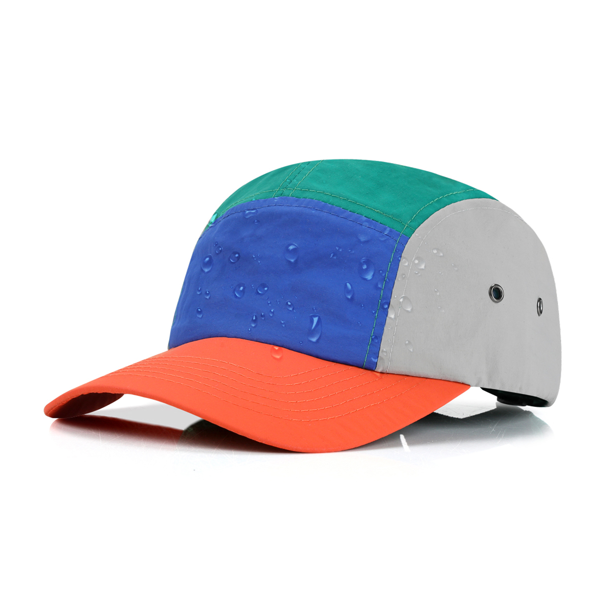 5-panel Color Block Quick Dry Light Water Repellent Baseball Cap