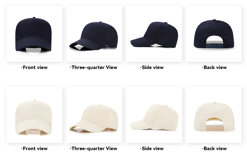 Two Tone 5-Panel Baseball Cap   --C533