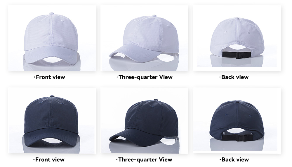 6-Panel Quick Dry Water-Resistant Baseball Cap    --Q601