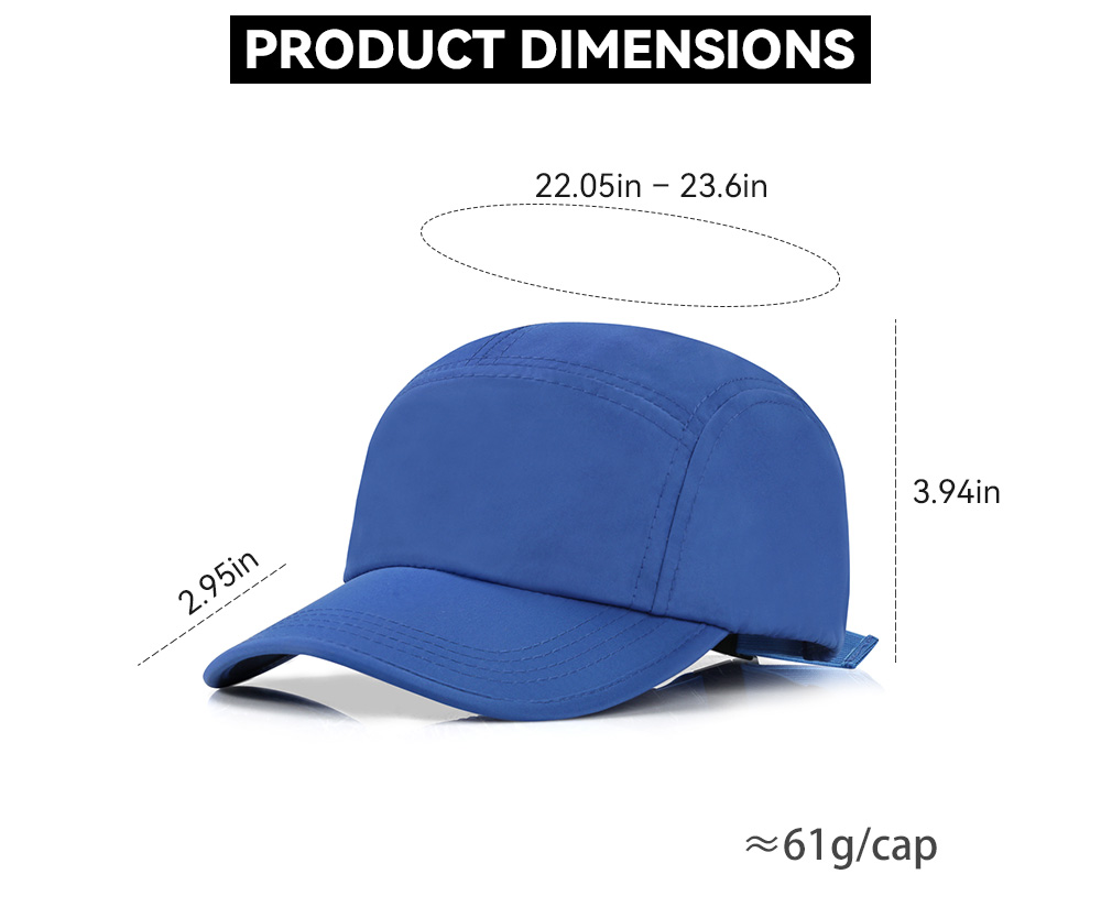5 Panel Baseball Cap, Bound Edge Brim    --Q612