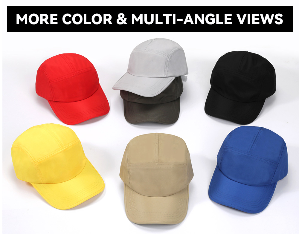 5 Panel Baseball Cap, Bound Edge Brim    --Q612