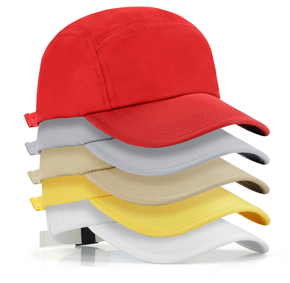5 Panel Baseball Cap, Bound Edge Brim    --Q612