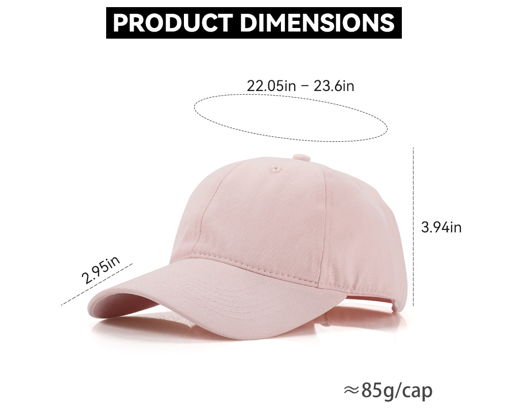 6-Panel Soft Cotton Baseball Cap  --C631