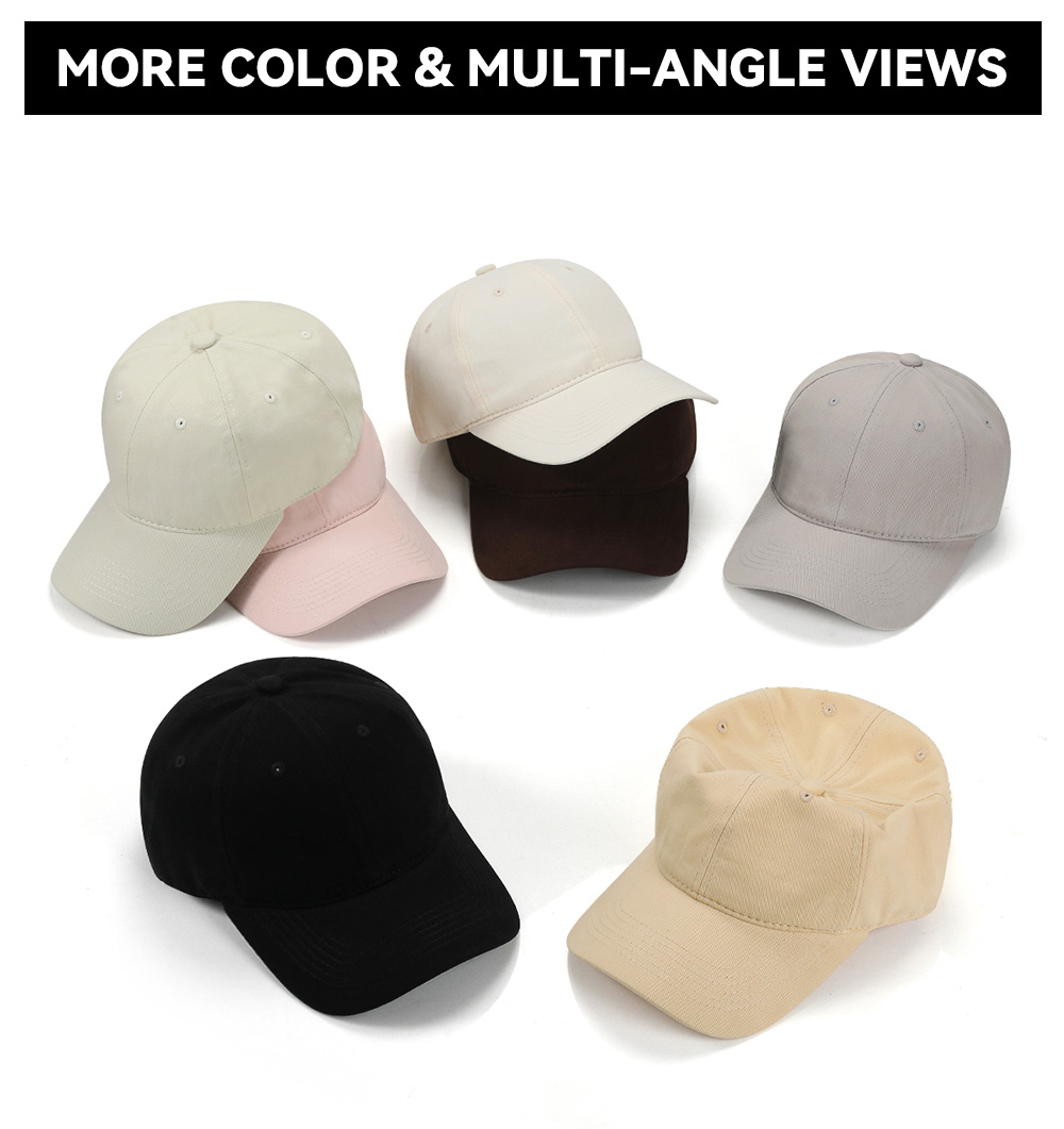 6-Panel Soft Cotton Baseball Cap  --C631