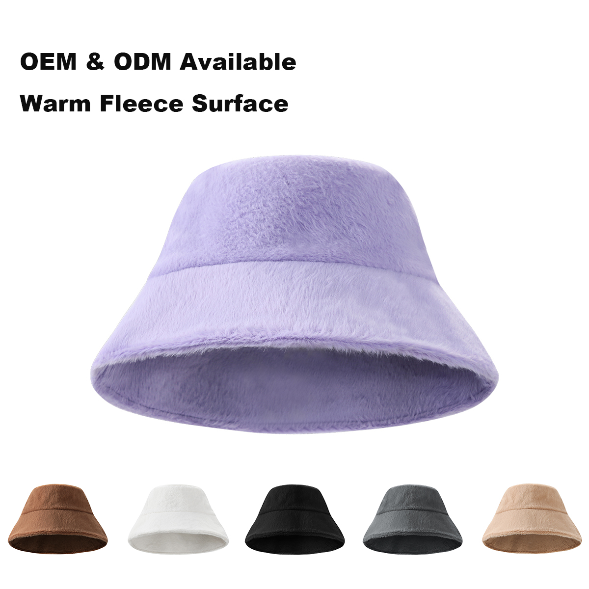 Golden Mink Fleece Bucket Hat   --FH302