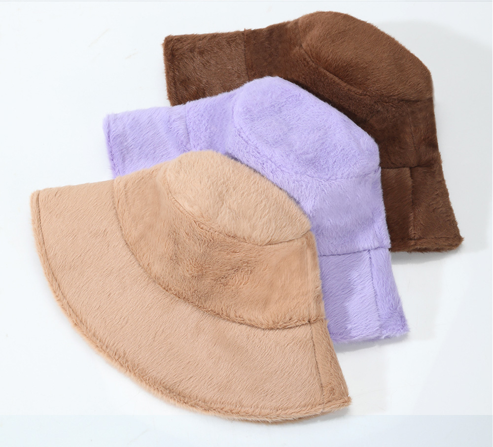 Golden Mink Fleece Bucket Hat   --FH302