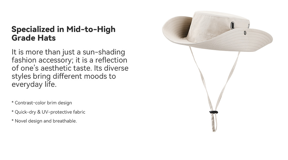 Quick Dry & Water Repellent Bucket Hat  --YF-1