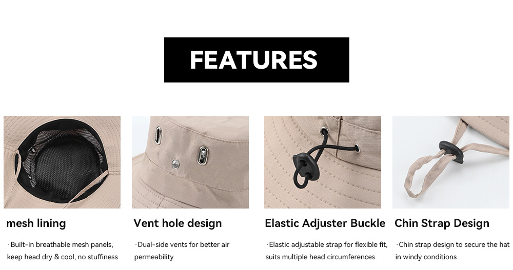 Quick Dry & Water Repellent Bucket Hat  --YF-1