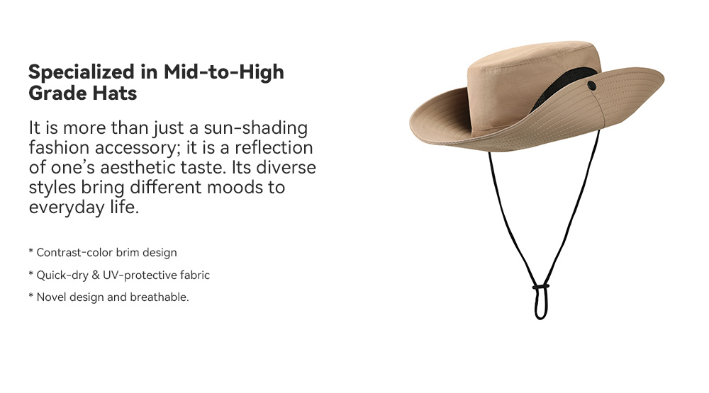 Quick Dry & Water Repellent Bucket Hat   --YF-2