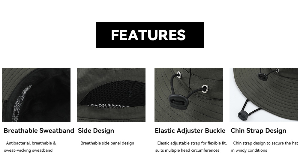 Quick Dry & Water Repellent Bucket Hat   --YF-2
