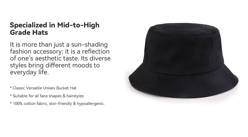 Cotton Bucket Hat   --FH300