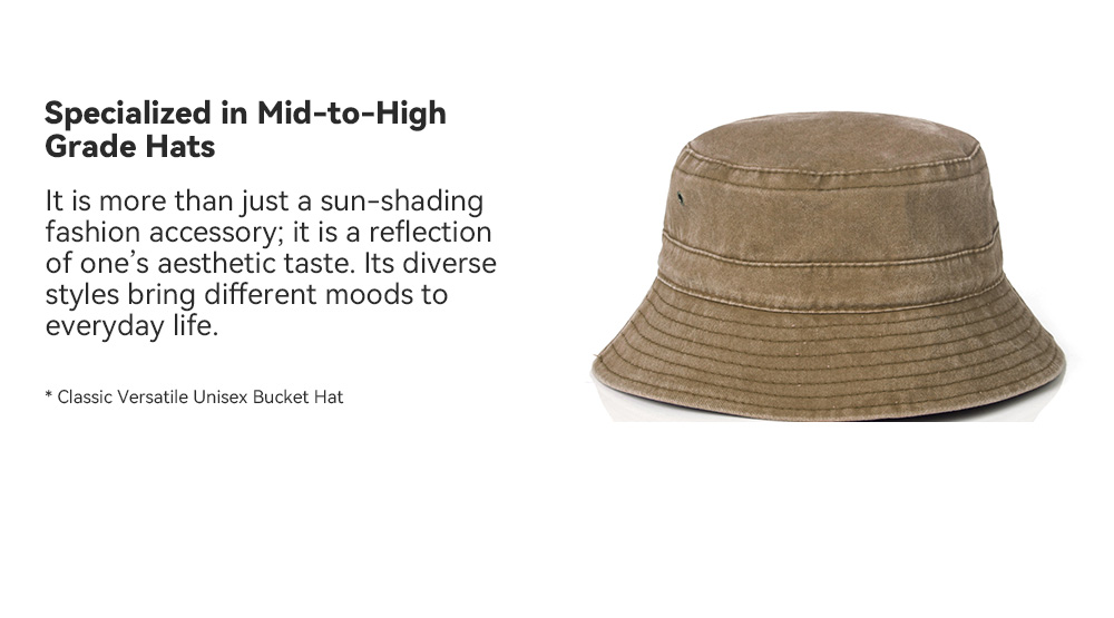 Washed Vintage Bucket Hat  