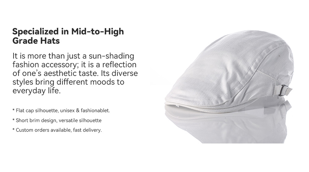 Cotton Flat Cap --002