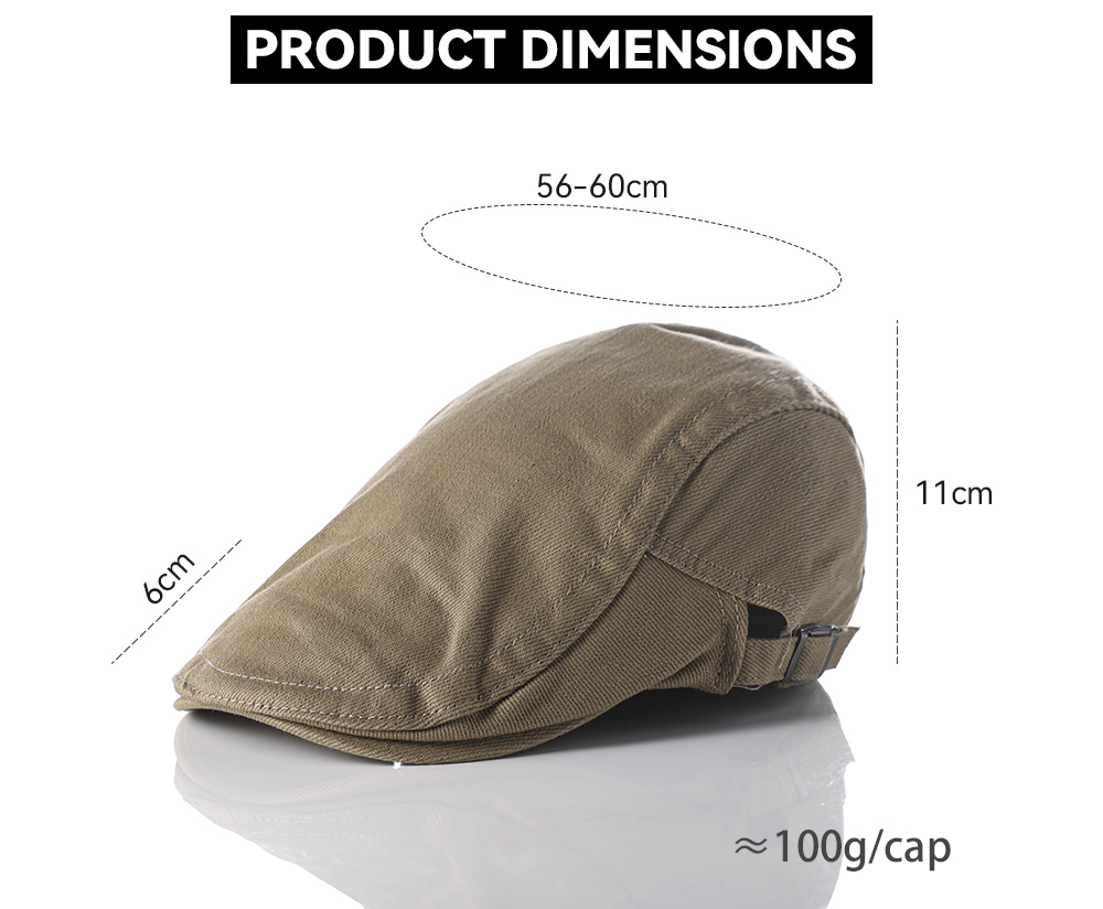 Cotton Flat Cap --002
