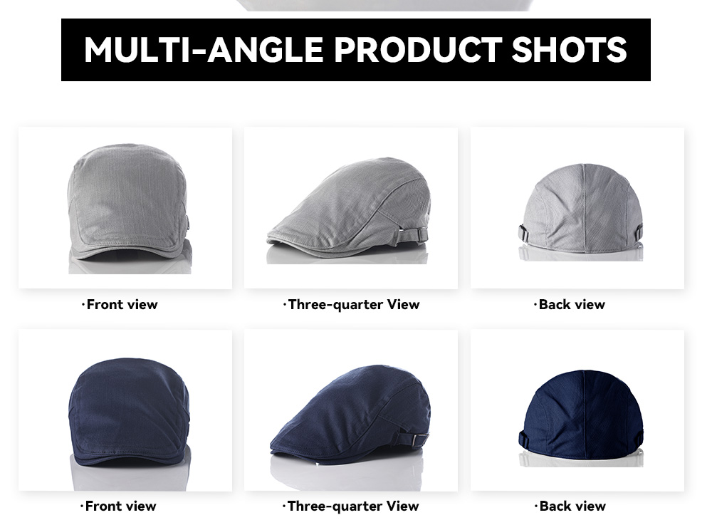 Cotton Flat Cap --002