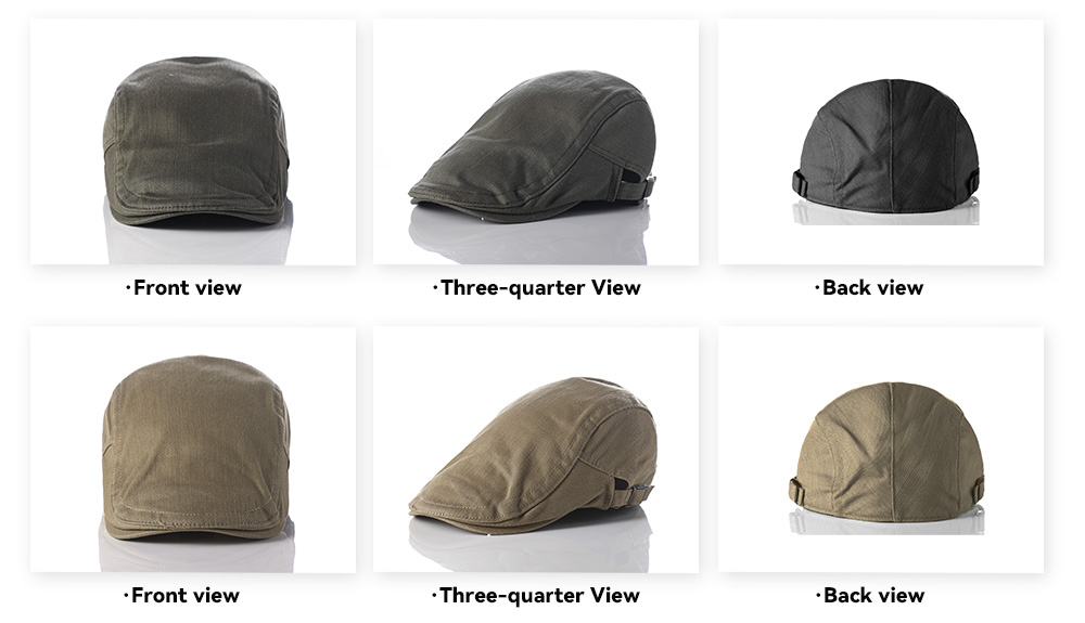 Cotton Flat Cap --002