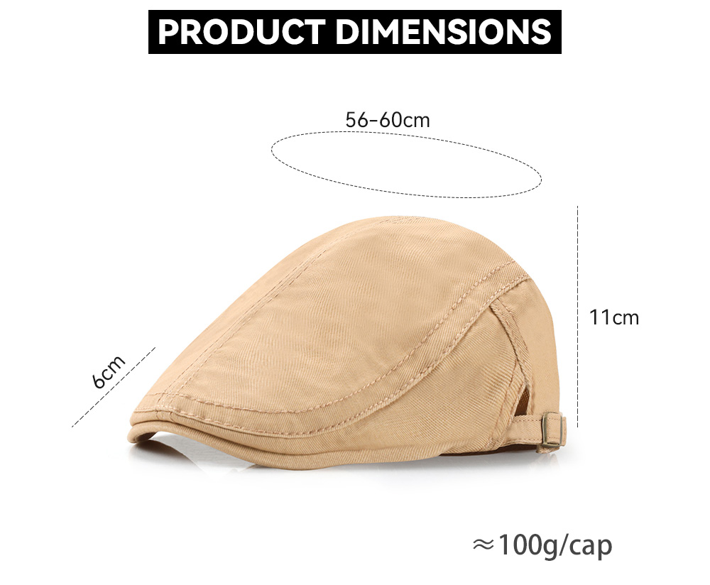 Cotton Flat Cap --005