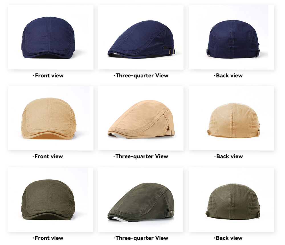 Cotton Flat Cap --005