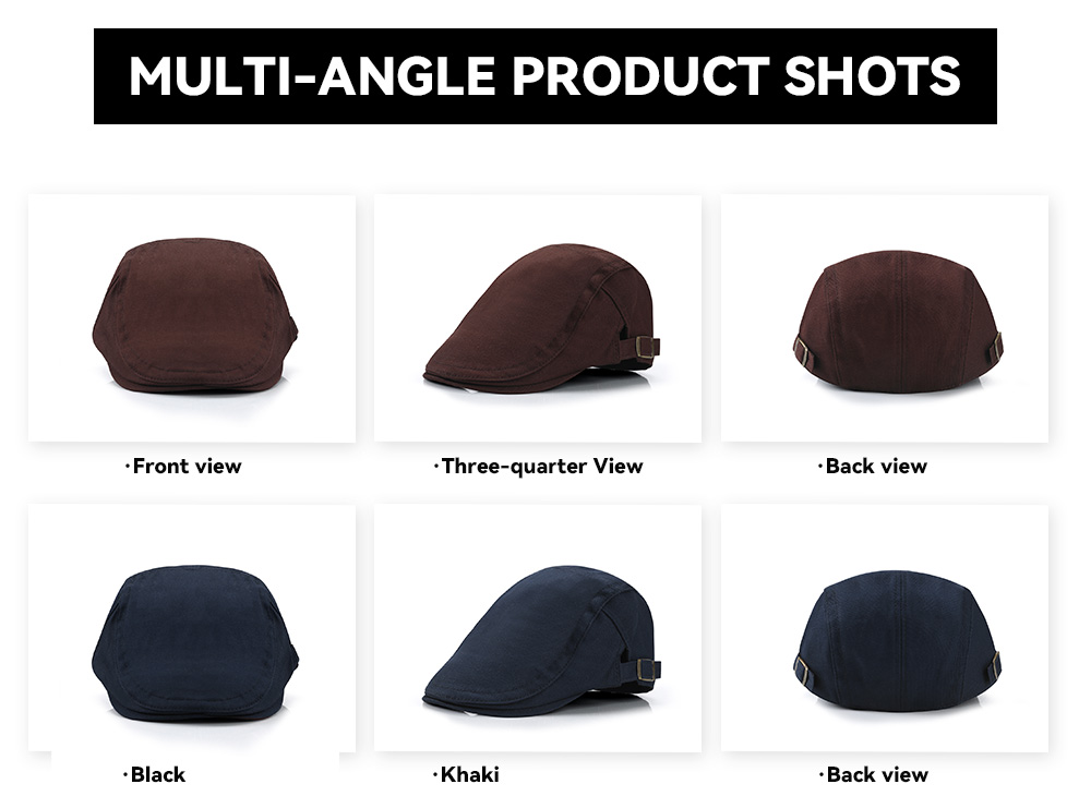 Cotton Fleece-Lined Flat Cap --001
