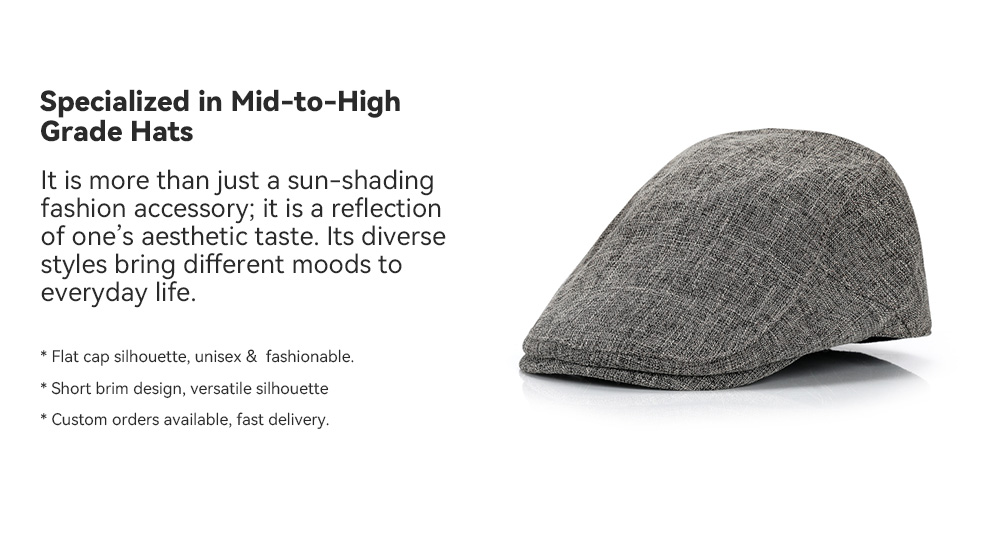 Linen Cotton Ivy Cap   --B007