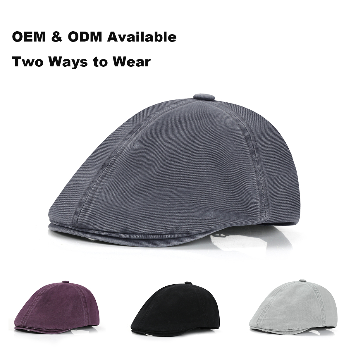 Washed Distressed Ivy Cap   --B009