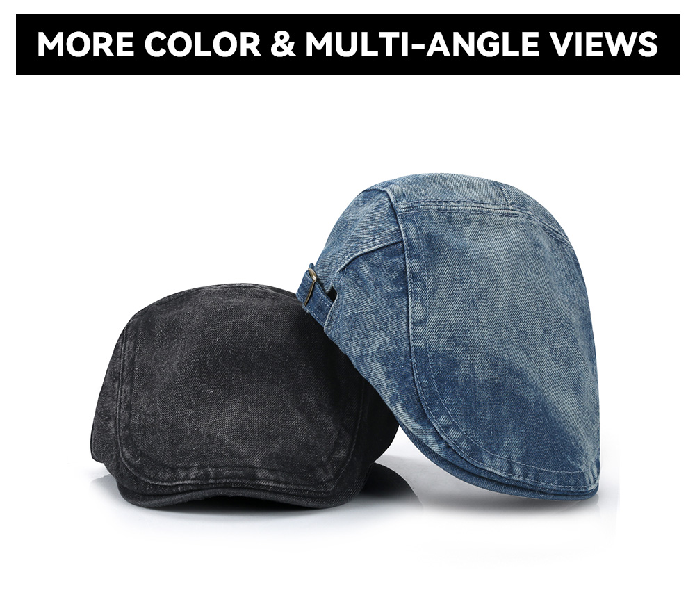 Washed Distressed Denim Ivy Cap --B013