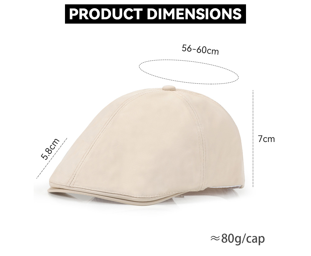 Quick Dry Water Repellent Flat Cap  --B330