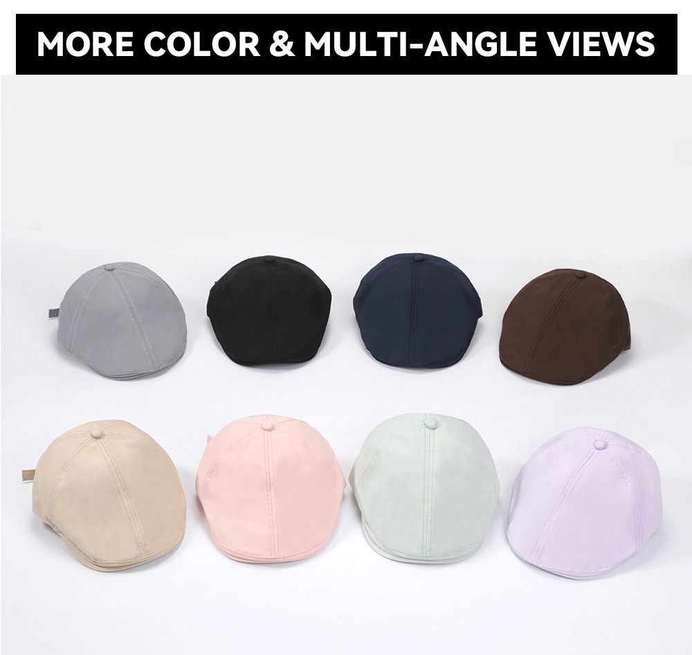 Quick Dry Water Repellent Flat Cap  --B330