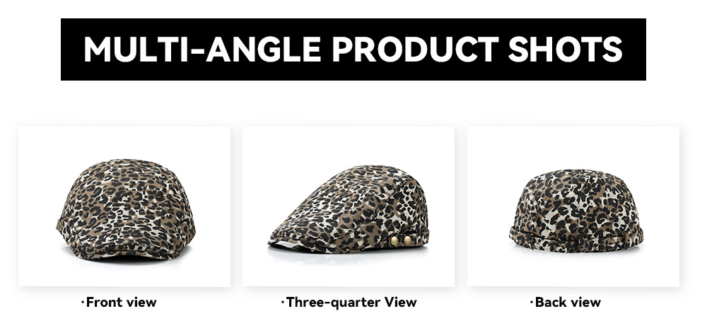 Leopard Print Newsboy Cap