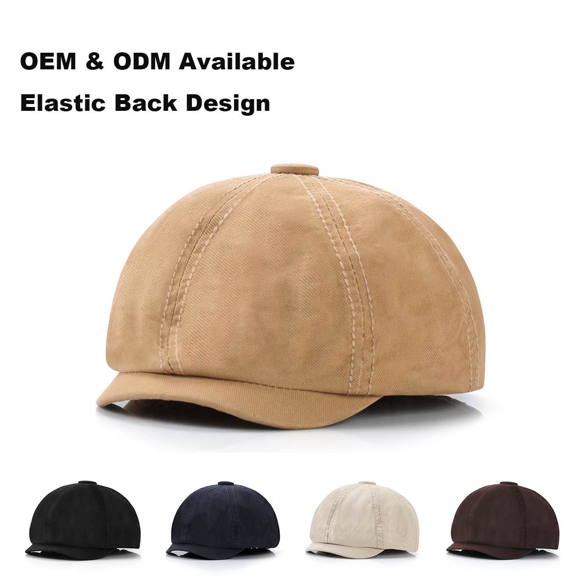 Cotton Newsboy Cap  --OX001