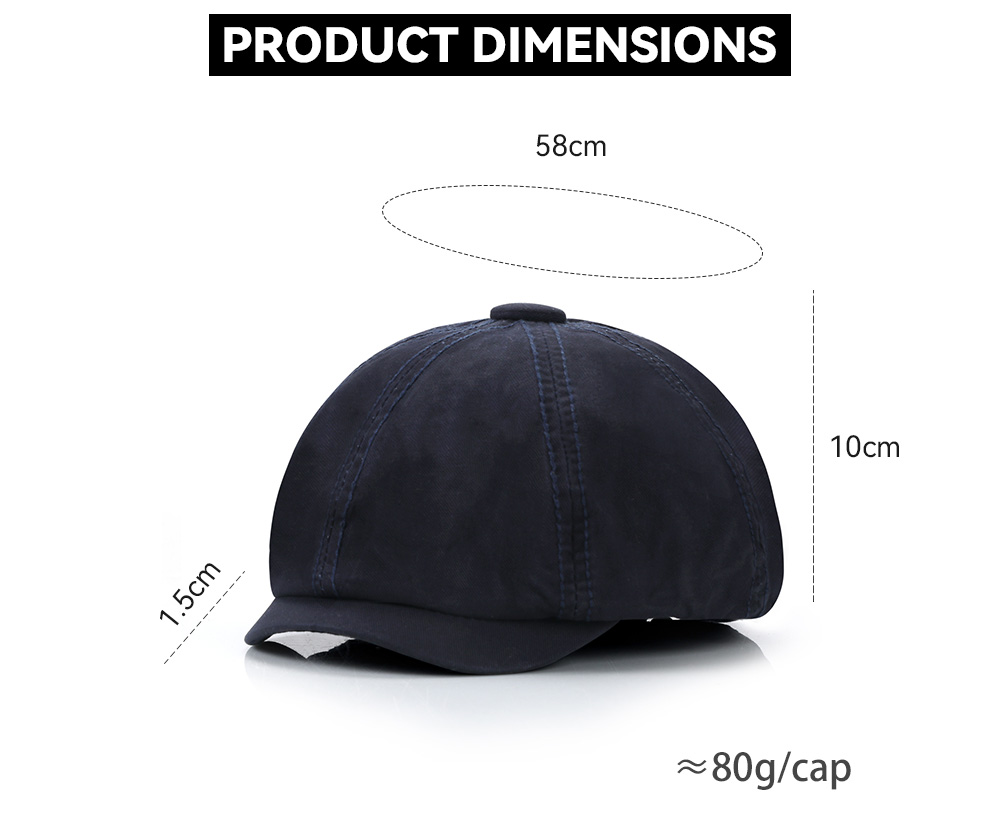 Cotton Newsboy Cap  --OX001