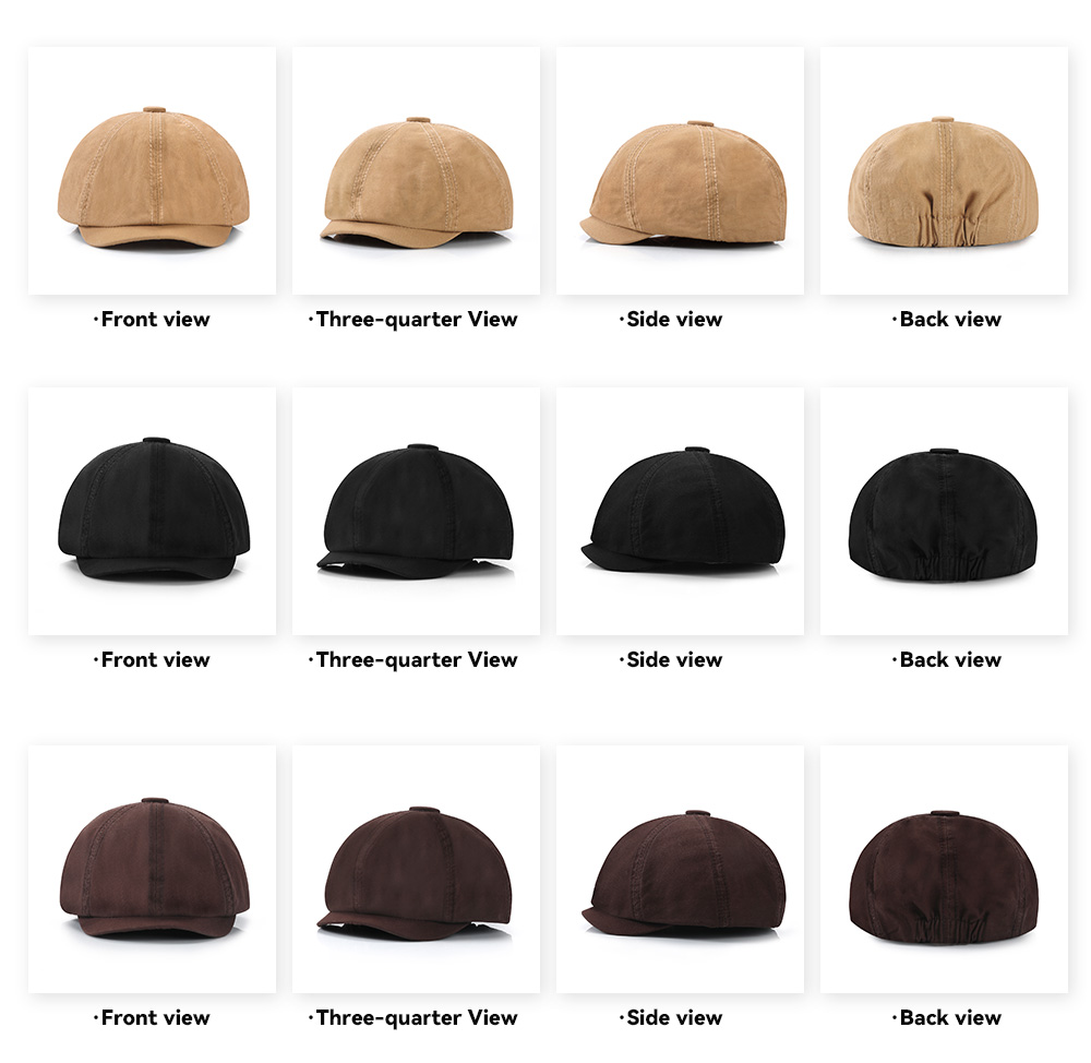 Cotton Newsboy Cap  --OX001