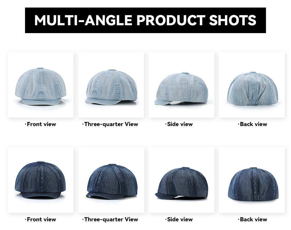 Washed Distressed Octagonal Cap   --OX002