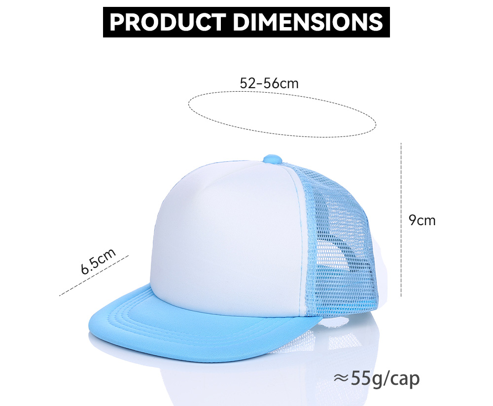 Youth Size Flat Brim Foam Trucker Cap   --F502