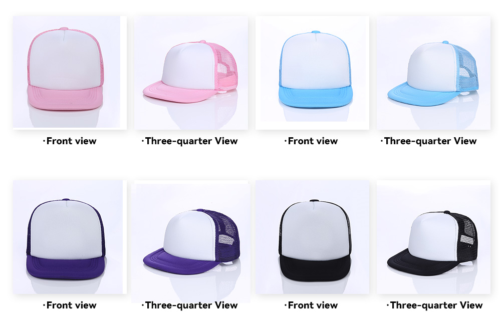 Youth Size Flat Brim Foam Trucker Cap   --F502
