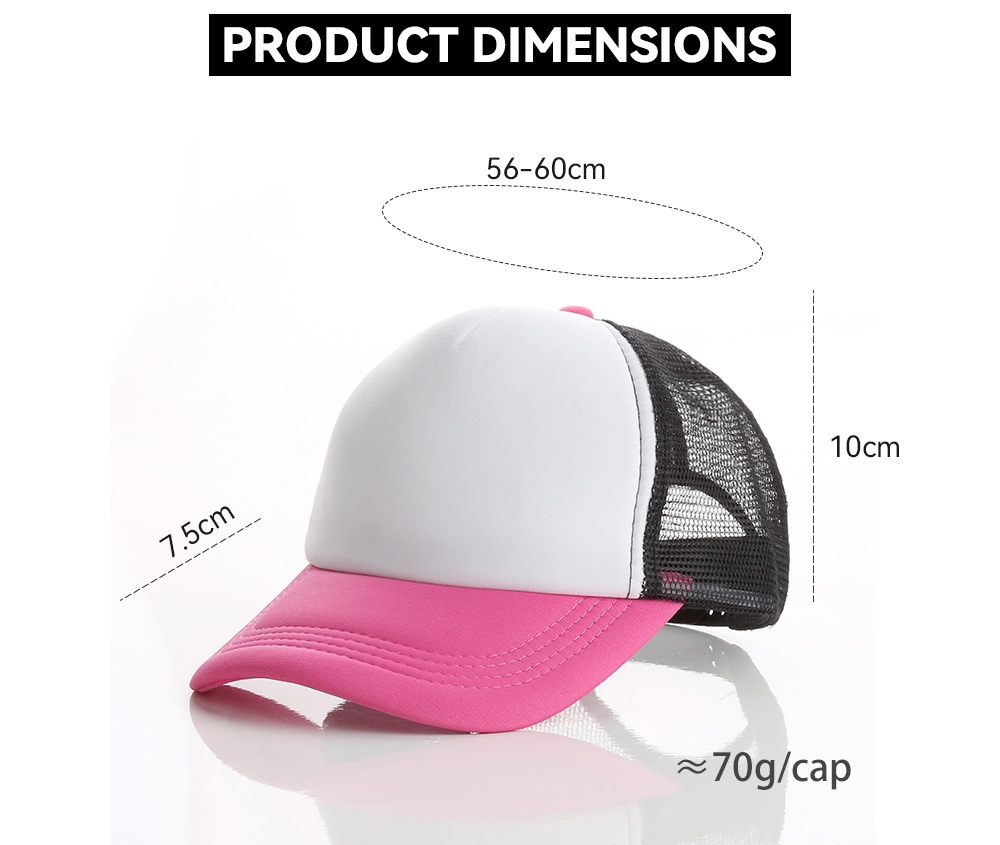 Adult Curved Brim Contrast Color Trucker Cap   --N501-1