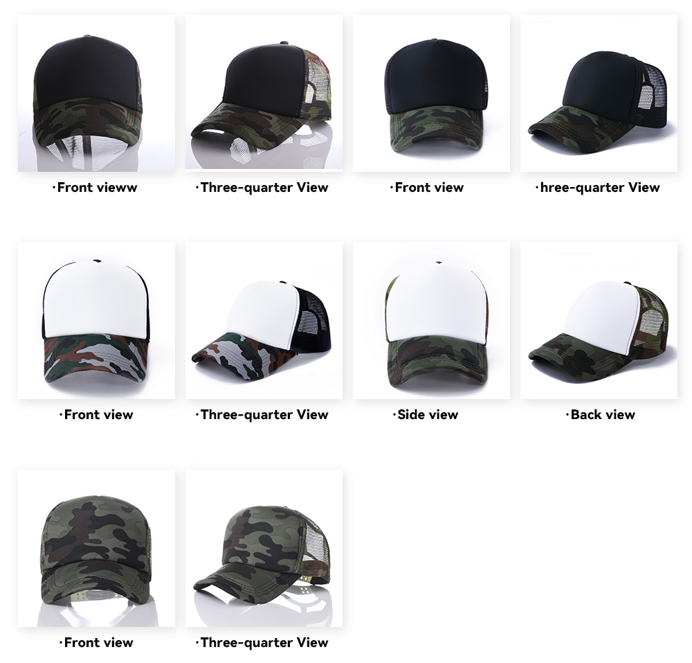 Adult Camo Mesh Trucker Cap   --N501