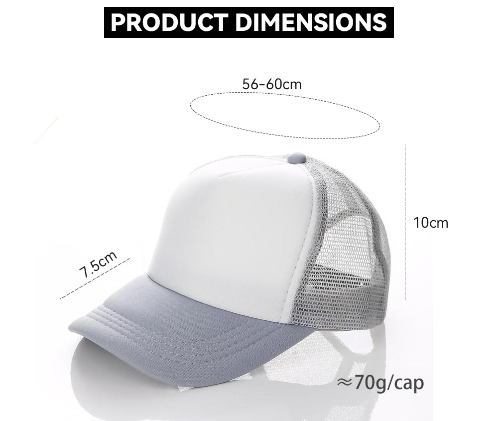 Adult Curved Brim Contrast Color Trucker Cap   --N501-2