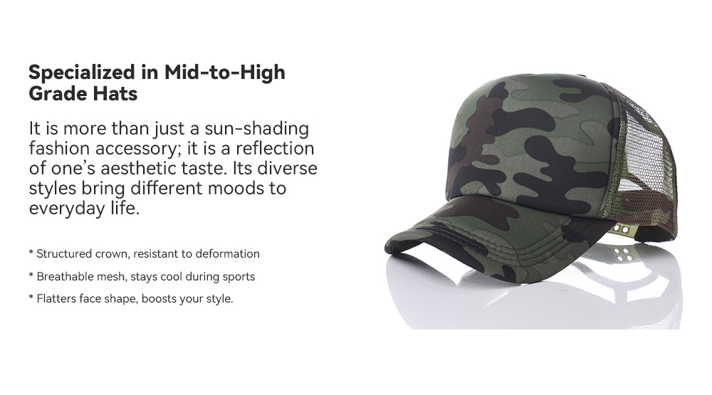Adult Solid Color Curved Brim Mesh Cap   --N501-3