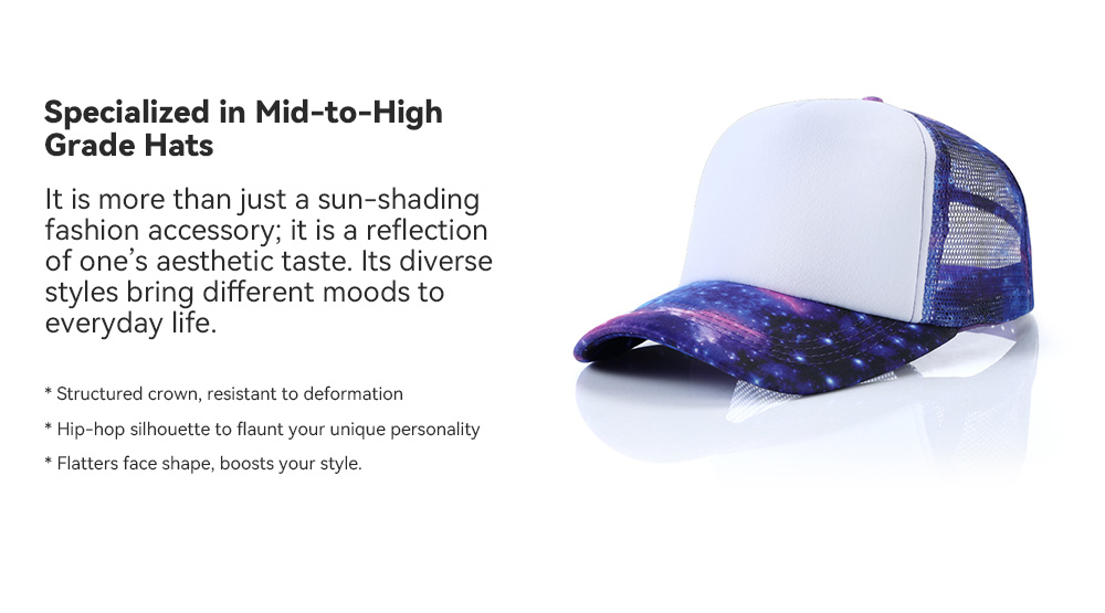 Kids Rainbow Starry Mesh Cap   --N502