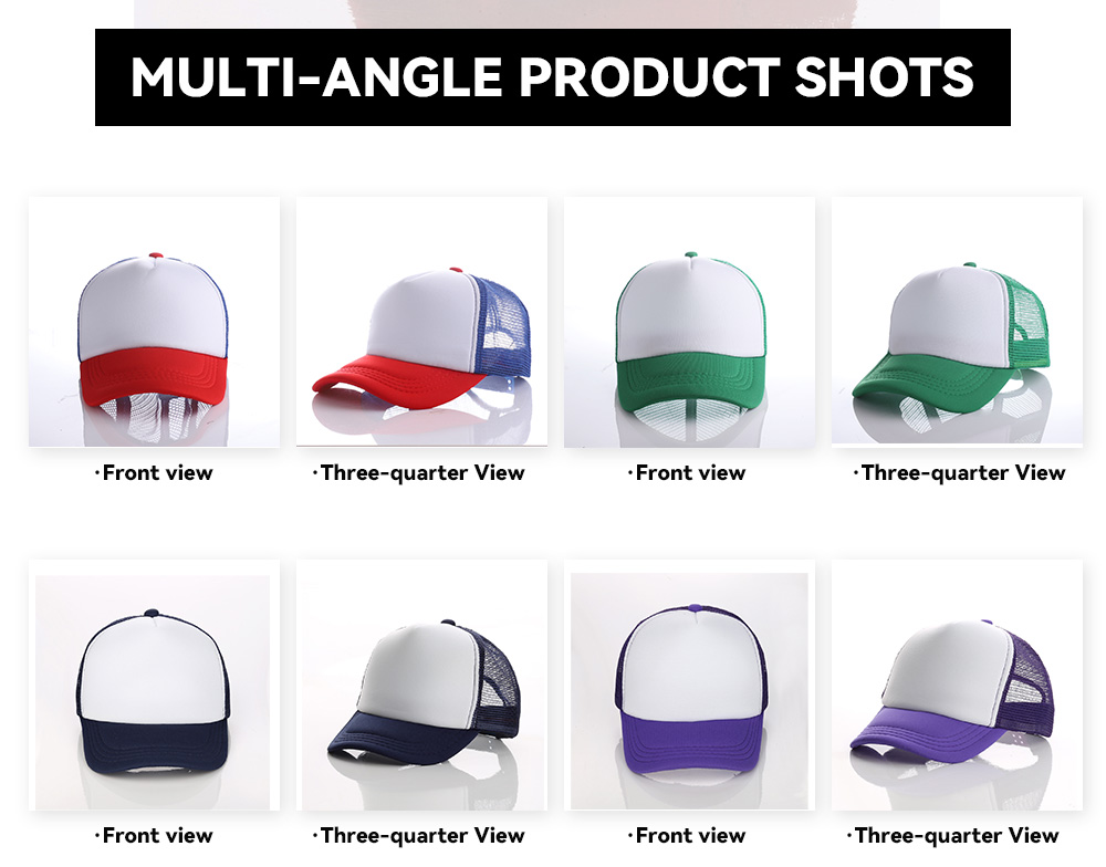 Kids Curved Brim Mesh Trucker Cap    --N502