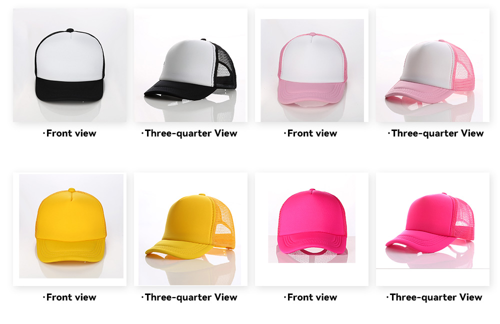 Kids Curved Brim Mesh Trucker Cap    --N502