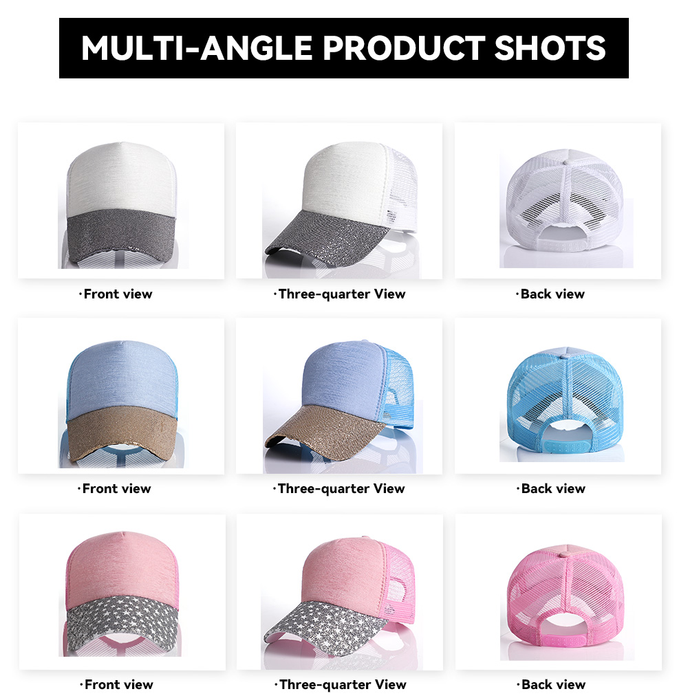 Glitter Print Mesh Cap